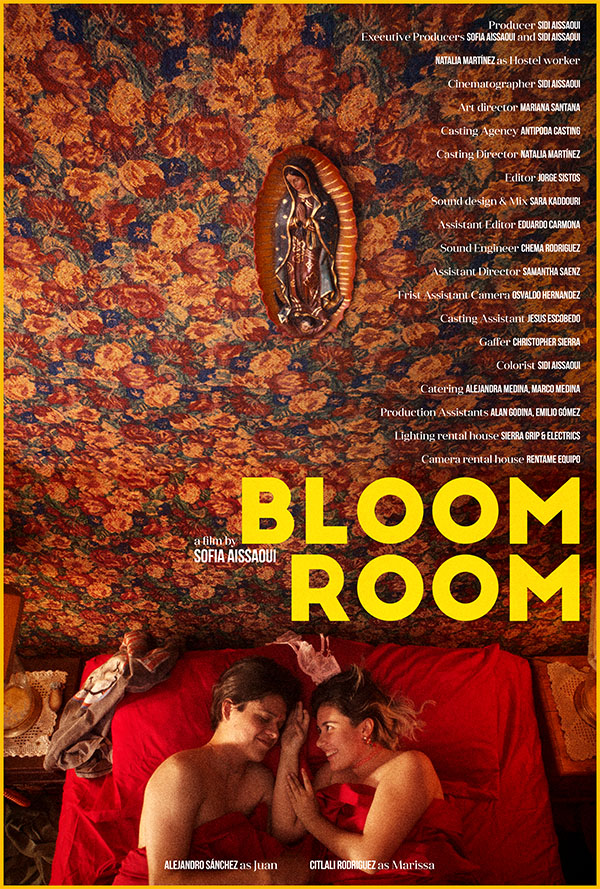 Minimalist film poster for Bloom Room, designed by Kerim Silajdzic
