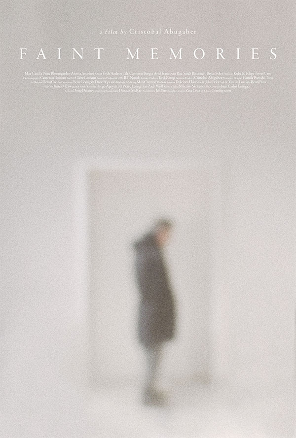 Minimalist film poster for Faint Memories, designed by Kerim Silajdzic