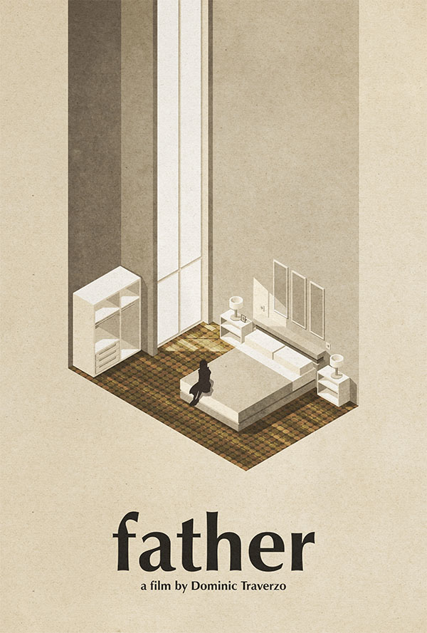 Minimalist film poster for Father, designed by Kerim Silajdzic