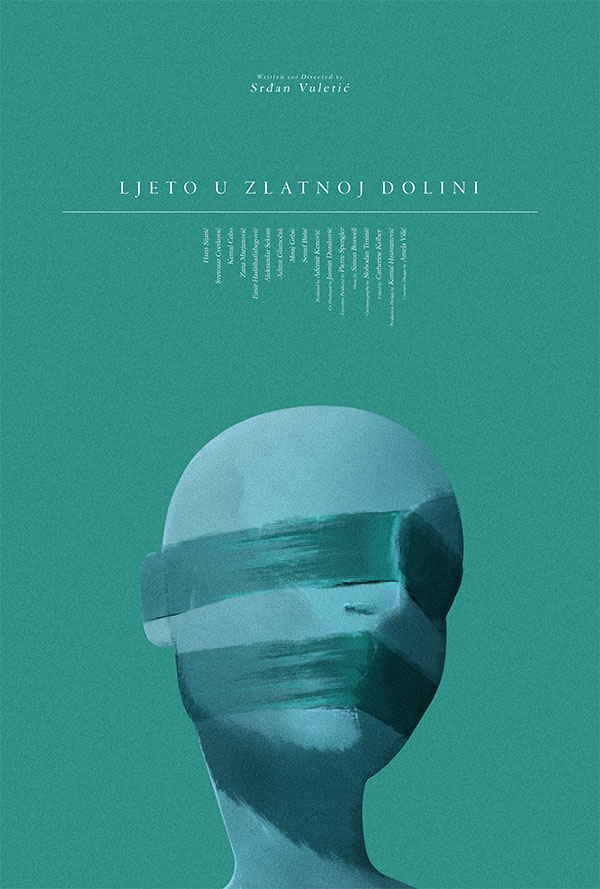 Minimalist film poster for Ljeto U Zlatnoj Dolini, designed by Kerim Silajdzic