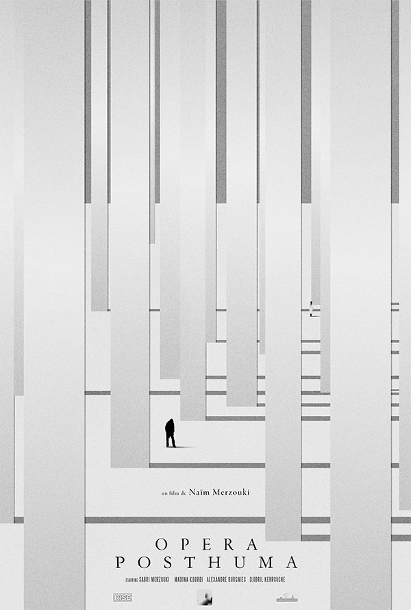 Minimalist film poster for Opera Posthuma, designed by Kerim Silajdzic