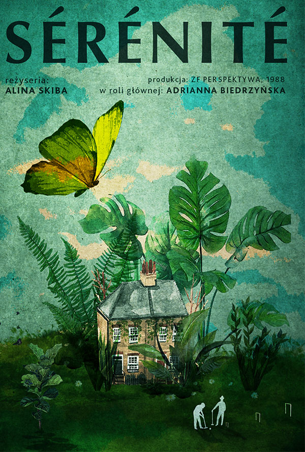 Minimalist film poster for Serenite, designed by Kerim Silajdzic