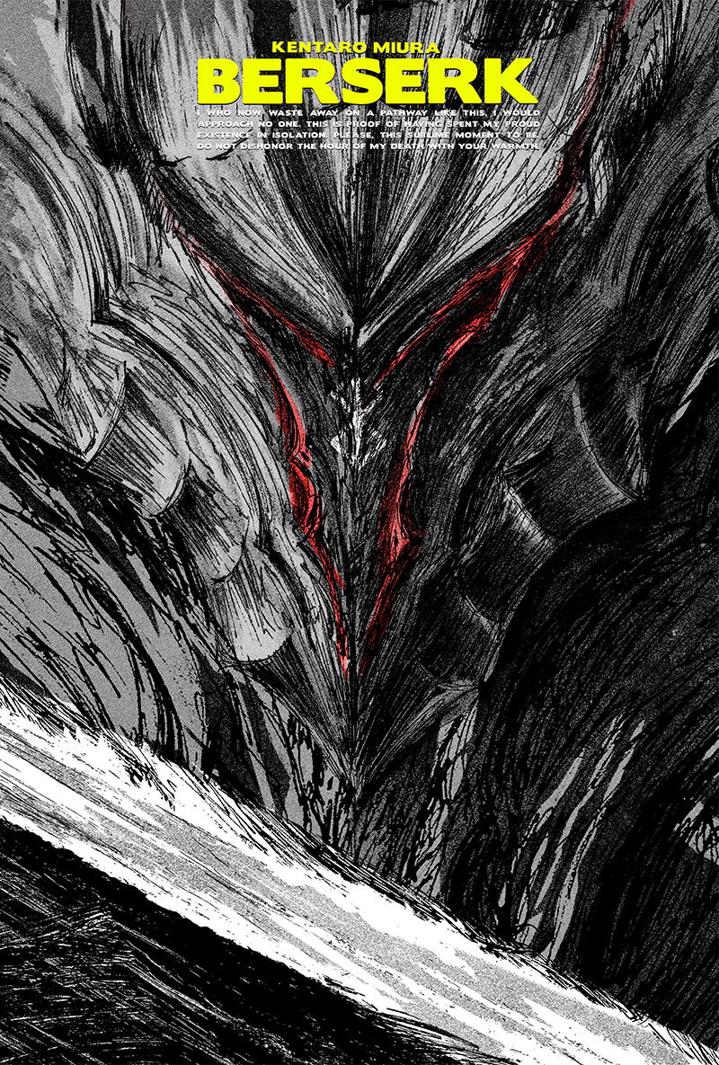Minimalist film poster for Berserk, designed by Kerim Silajdzic
