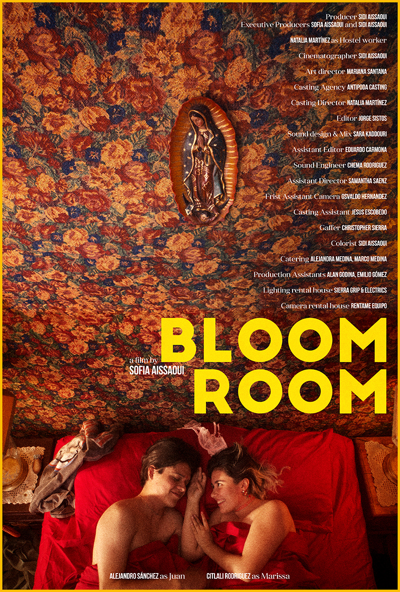 Minimalist film poster for Bloom Room, designed by Kerim Silajdzic