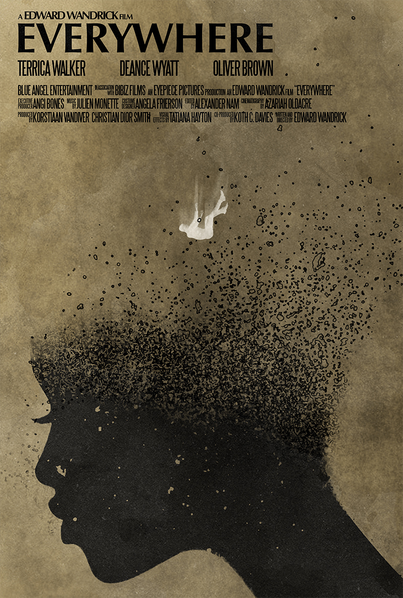 Minimalist film poster for Everywhere, designed by Kerim Silajdzic