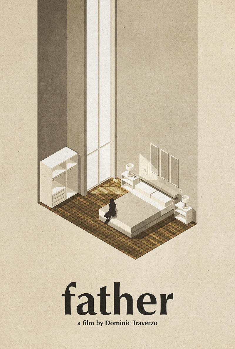 Minimalist film poster for Father, designed by Kerim Silajdzic